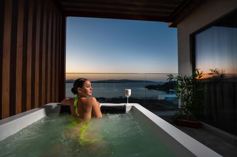 People, Sea view, Sunset