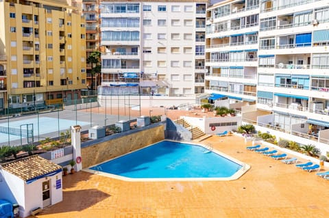 Property building, Tennis court, Swimming pool