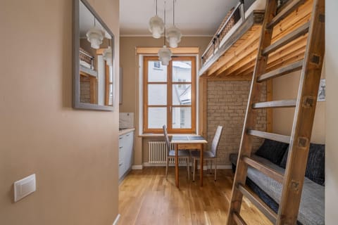 Bed, Kitchen or kitchenette, Living room, Seating area, Dining area, internet