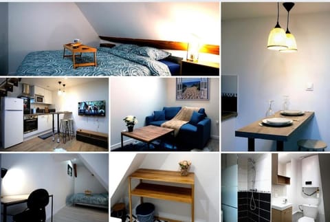 Bed, Kitchen or kitchenette, Photo of the whole room, Seating area, minibar