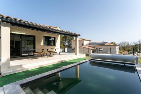 Property building, Living room, Swimming pool