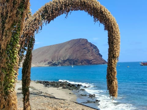 Natural landscape, Beach, Mountain view, Sea view