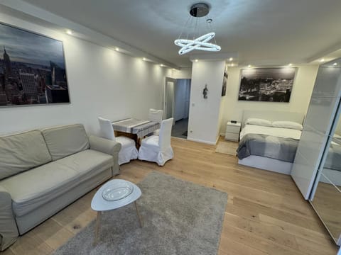 Bed, Living room, Photo of the whole room, Seating area