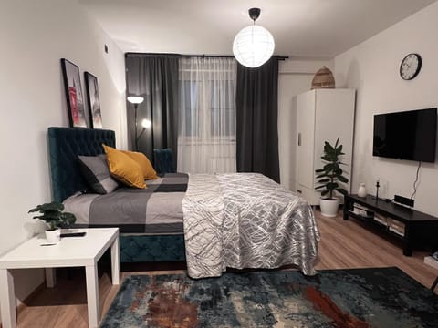 Communal lounge/ TV room, Bed, TV and multimedia, Living room, Seating area, Bedroom, hair dresser