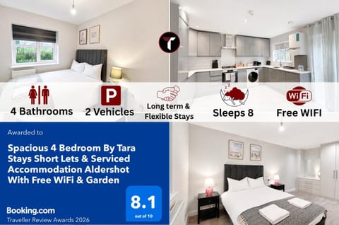 Bed, Property logo or sign, Kitchen or kitchenette, Photo of the whole room, Certificate/Award