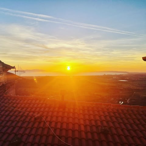 Natural landscape, Living room, Sea view, Sunset