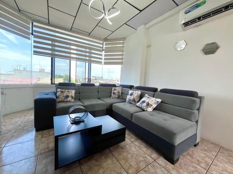 Living room, air conditioner