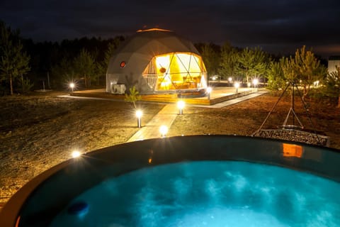 Night, Natural landscape, On site