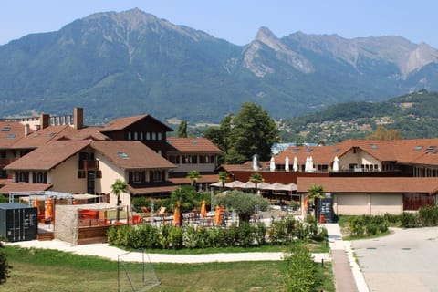 Property building, Natural landscape, Mountain view