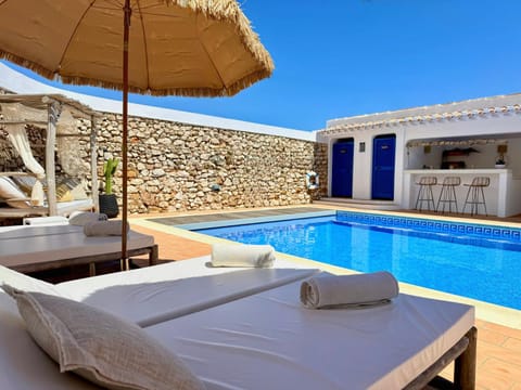 Patio, Pool view, sunbed