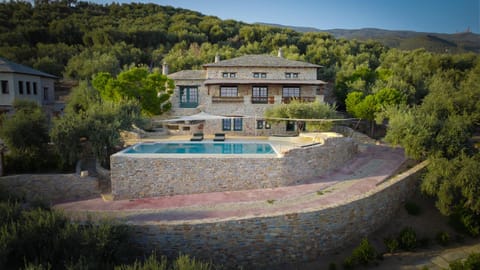 Property building, Natural landscape, Pool view, Swimming pool