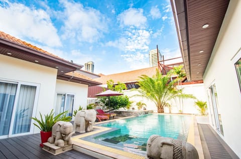 Property building, Day, View (from property/room), Pool view, Swimming pool, sunbed
