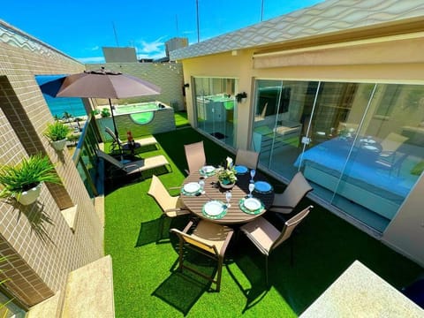 Day, Hot Tub, View (from property/room), Seating area, Beach, sunbed