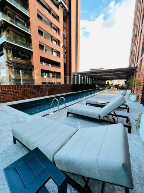 Day, View (from property/room), Balcony/Terrace, Pool view, Swimming pool