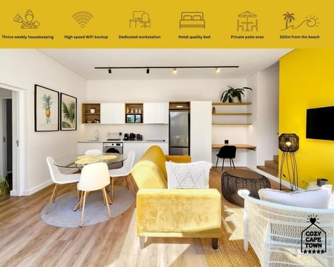 Kitchen or kitchenette, Living room, Dining area