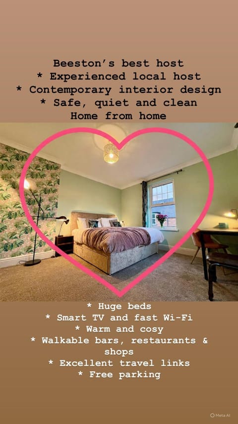 The Lily•Central Beeston•Private Apartment•SmartTV•Free Wi-Fi•Tram• Apartment in Nottingham