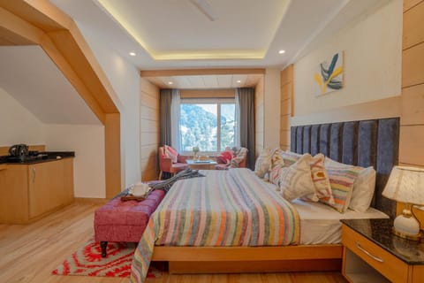 Bed, Coffee/tea facilities, Photo of the whole room, Seating area, Bedroom