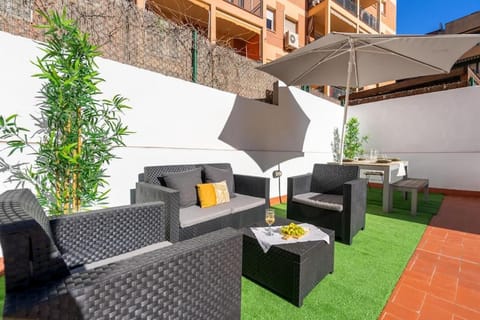 Patio, Day, Garden view