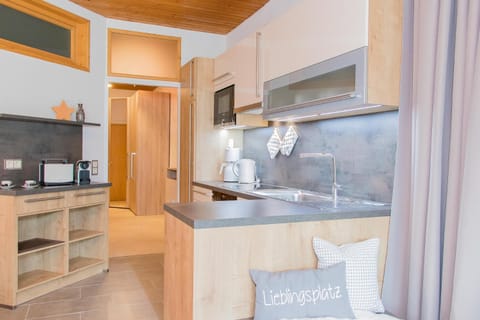 Kitchen or kitchenette, oven, stove, toaster