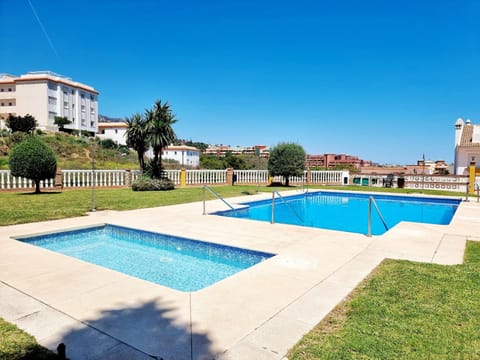 Property building, Living room, Swimming pool