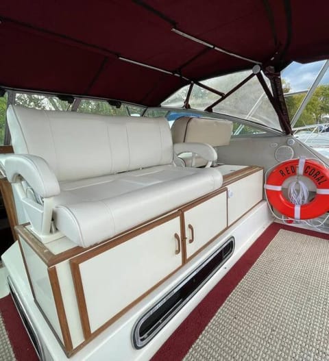 Private Yacht on Catskill Creek Docked boat in Catskill
