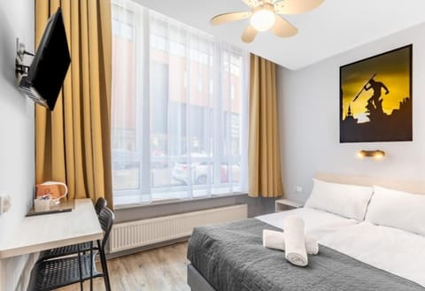 Bed, TV and multimedia, Photo of the whole room, Bedroom