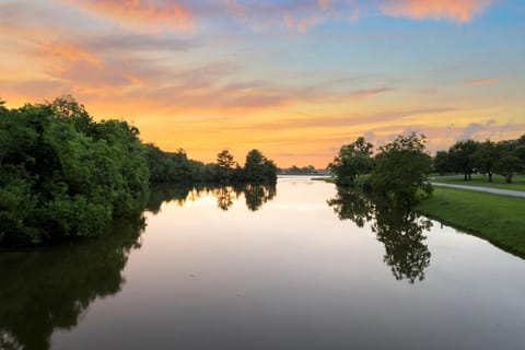 LUX Treehouse on Private Lake next to Lake Conroe with Game room, Paddleboards, Lake Views, and more! House in Lake Conroe