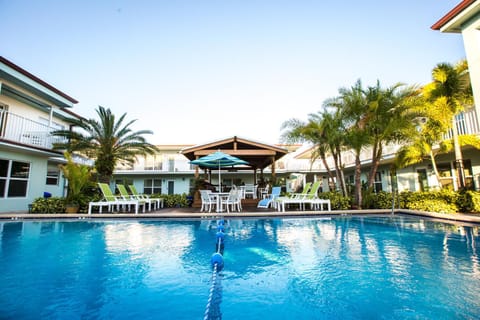 Facade/entrance, Pool view