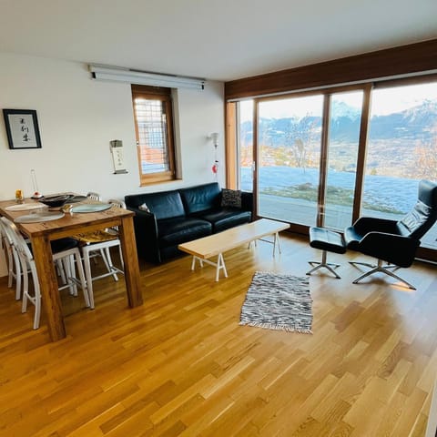 Joli appartement 2 pièces et demi tout confort, Balcon du Ciel NAX Mont-Noble Apartment in Canton of Valais