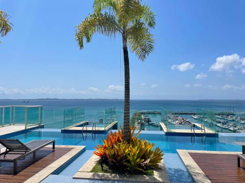 Sea view, Swimming pool, sunbed