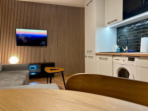 TV and multimedia, Kitchen or kitchenette, Living room, Seating area, minibar, pet friendly, stove, washing machine