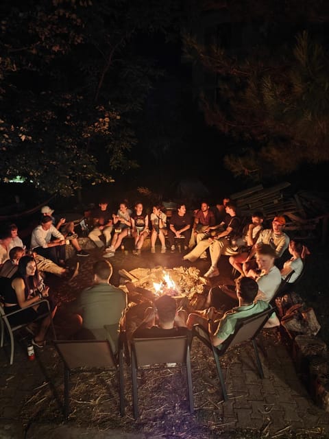 Night, Natural landscape, BBQ facilities, group of guests