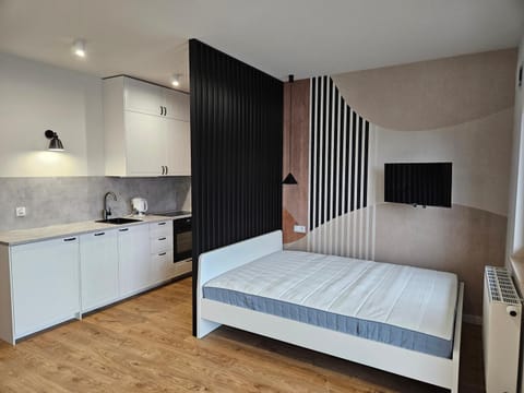 Bed, Kitchen or kitchenette, Bedroom