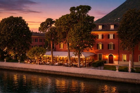 Property building, Lake view, Sunset