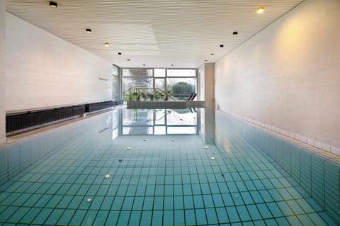 Property building, Living room, Swimming pool