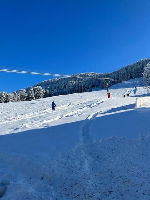 Natural landscape, Winter, Skiing