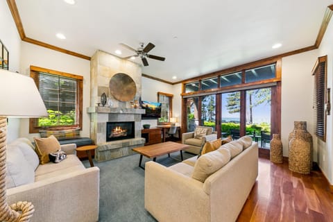 Living room, fireplace, furniture