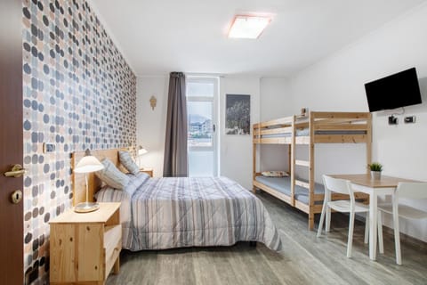 Property building, Living room, Bedroom