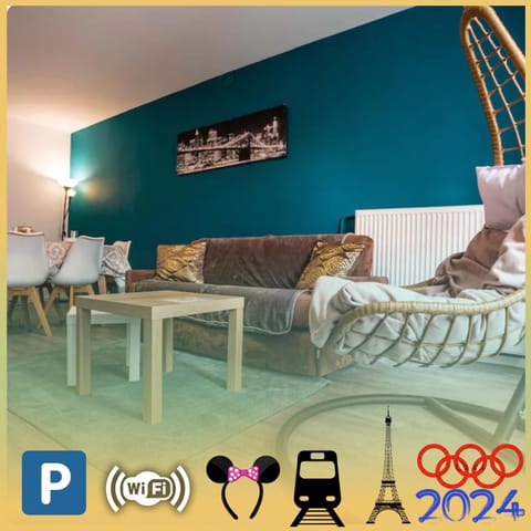 *Cosy Home 20' Paris 25' Disney - Free WIFI* Apartment in Noisy-le-Grand