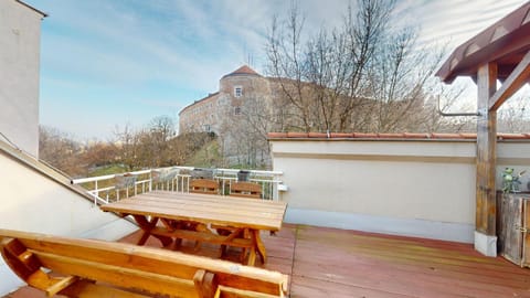 View (from property/room), Balcony/Terrace, Garden view, Landmark view, Quiet street view, Inner courtyard view
