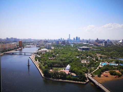 Nearby landmark, Day, Neighbourhood, Natural landscape, Bird's eye view, City view, River view, Street view