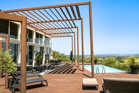 Patio, Patio, Natural landscape, View (from property/room), Balcony/Terrace, Balcony/Terrace, Pool view, Pool view, Swimming pool, Swimming pool, sunbed, Internal: Not applicable to any particular room