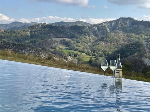 Natural landscape, Mountain view, Pool view, Swimming pool