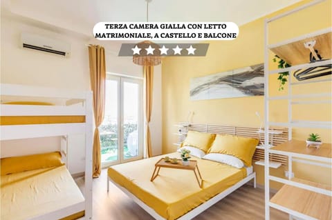 Bed, Photo of the whole room, Bedroom, Text overlay, bunk bed, air conditioner