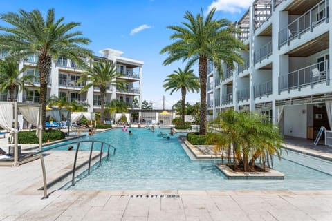 Property building, Patio, Swimming pool