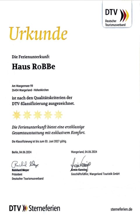 Fewo RoBBe House in Wangerland