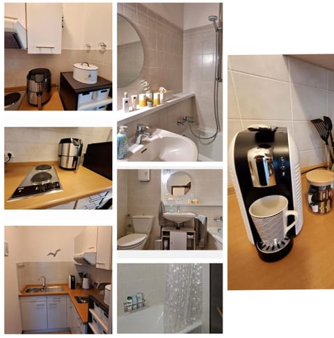 Shower, Bathroom, Coffee/tea facilities, Kitchen or kitchenette, stove