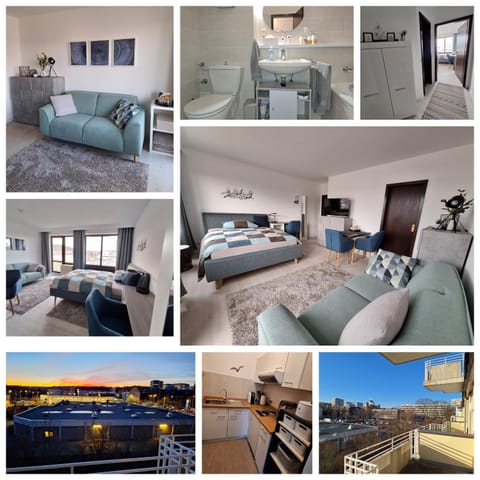 Bathroom, Balcony/Terrace, Kitchen or kitchenette, Living room, Photo of the whole room, Bedroom