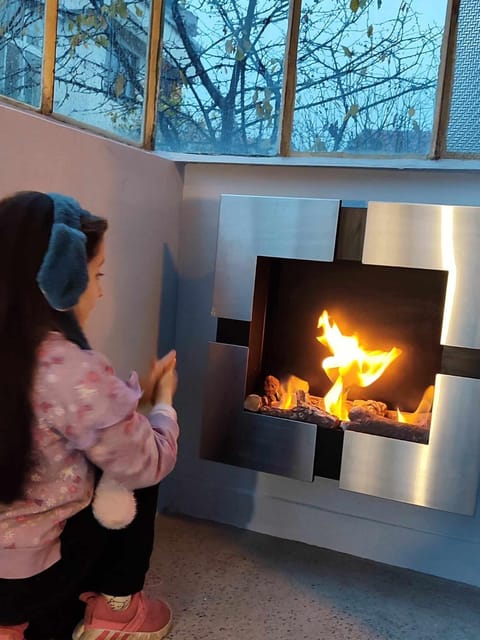 Balcony/Terrace, fireplace