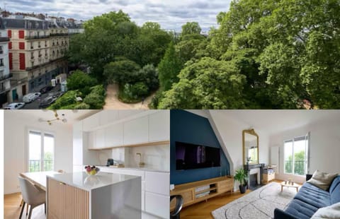 Marais - Parents Suite & Kids Room with Park View Apartment in Paris